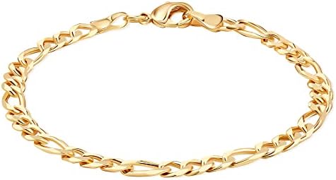 Amazon.com: Barzel 18K Gold Plated Flat Mariner/Marina Link Chain